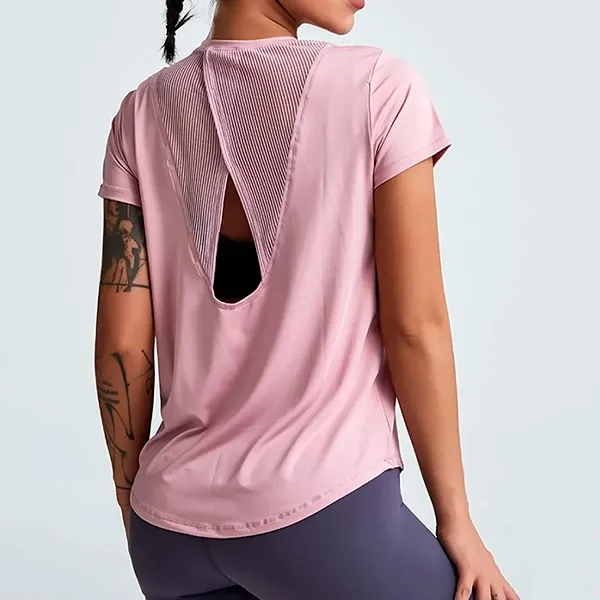 yoga top, sport t-shirt, yoga t-shirt, sneldrogend t-shirt, fitness t-shirt, yoga shirt, los t-shirt voor vrouwen, ademend t-shirt