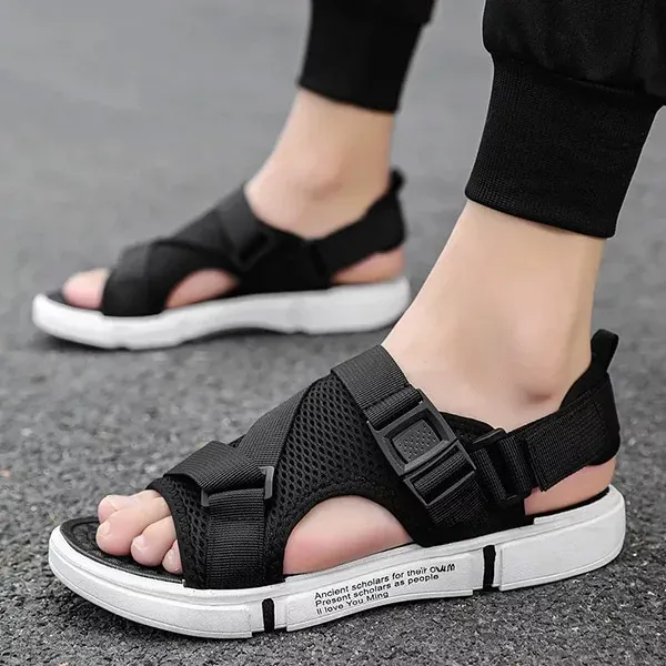platform sandalen, heren sandalen, strand schoenen, strand sandalen, mesh schoenen, mesh sandalen
