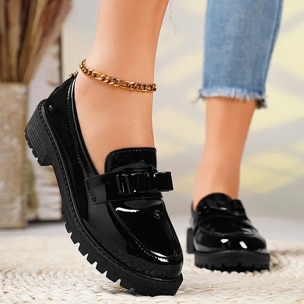 dames schoenen, slip-on schoenen, lak schoenen