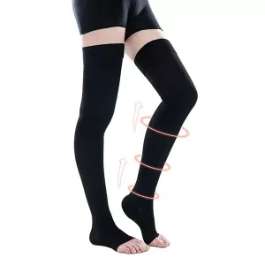 steunkousen, compressiekousen, dijhoge sokken, teenloze kousen, spataderloze sokken, medische sokken