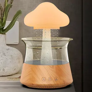 luchtbevochtiger, olieverdamper, aroma verspreider, luchtbevochtiger, regenwolk luchtbevochtiger, wolkenbevochtiger, regenbevochtiger, led luchtbevochtiger, essentiële olieverdamper