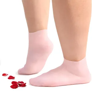 silicone socks, elastic socks, exfoliating socks, moisturizing socks