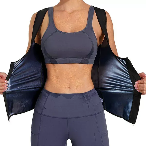 dames sweatvest, dames shapewear, vrouwen afslankvest