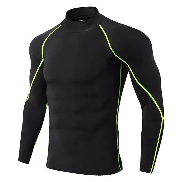 compressieshirt, compressie lange mouw, heren rashguard, gym lange mouw