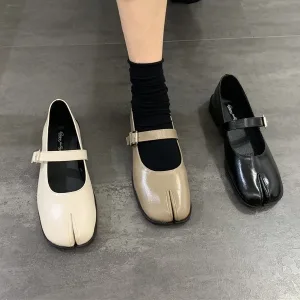 ballerina's, ballerina's, damesballerina's, schoenen met gespleten neus
