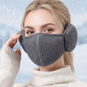 fleece face mask with earmuffs, fleece ski masks
