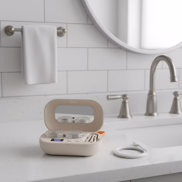 ultrasonic contact lens cleaner, contact lens cleaner machine