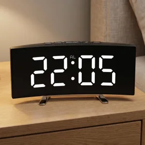 Digitale LED-wekker met temperatuurweergave en nachtlampje